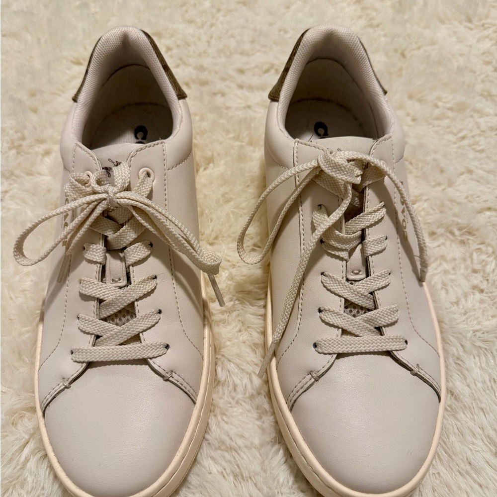 Coach Off-White Canvas Sneakers